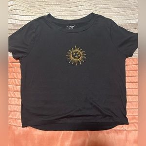 TWO Women Crop Top Charlotte Russe & Hoodie Top. Adult XL. Black. Barely Worn.